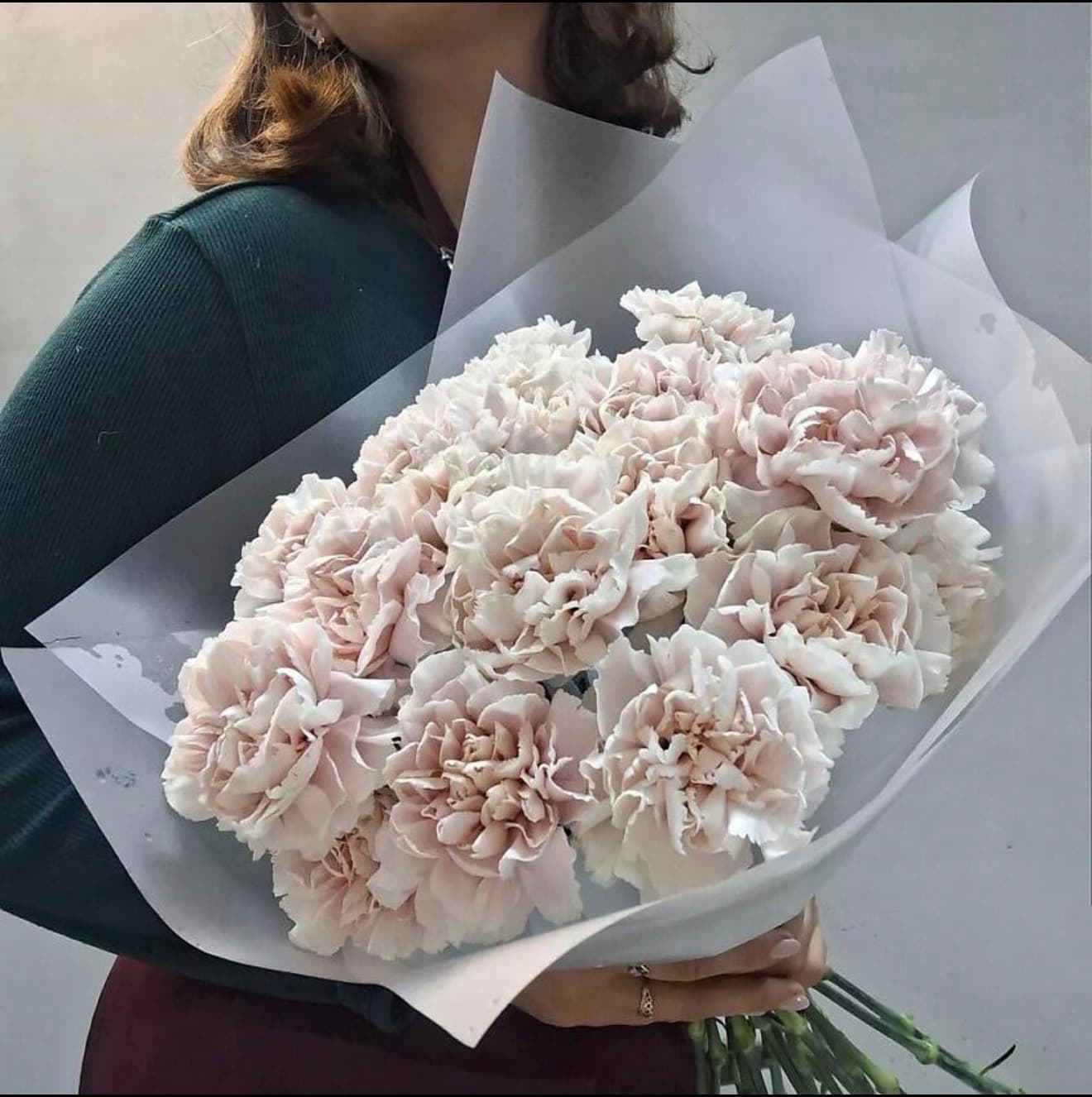 Pearl Carnation Bouquet